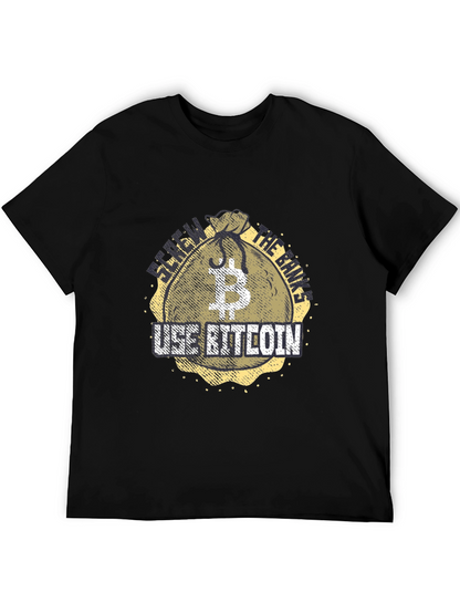 Bitcoin Crypto Black T-Shirt: Use Bitcoin!