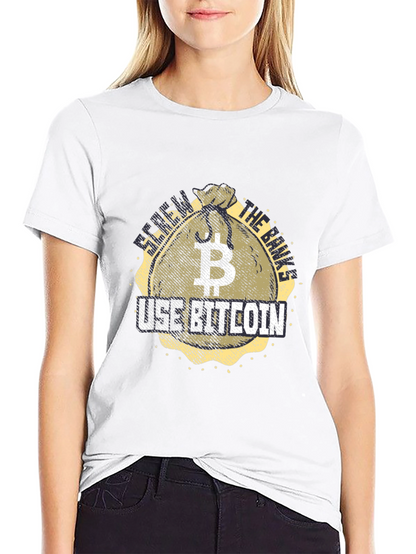 Bitcoin Crypto Black T-Shirt: Use Bitcoin!