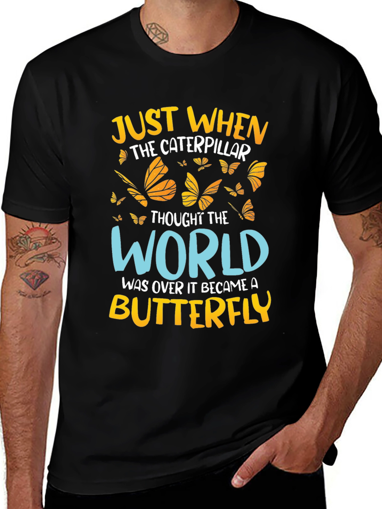 Butterfly Caterpillar Graphic Tee