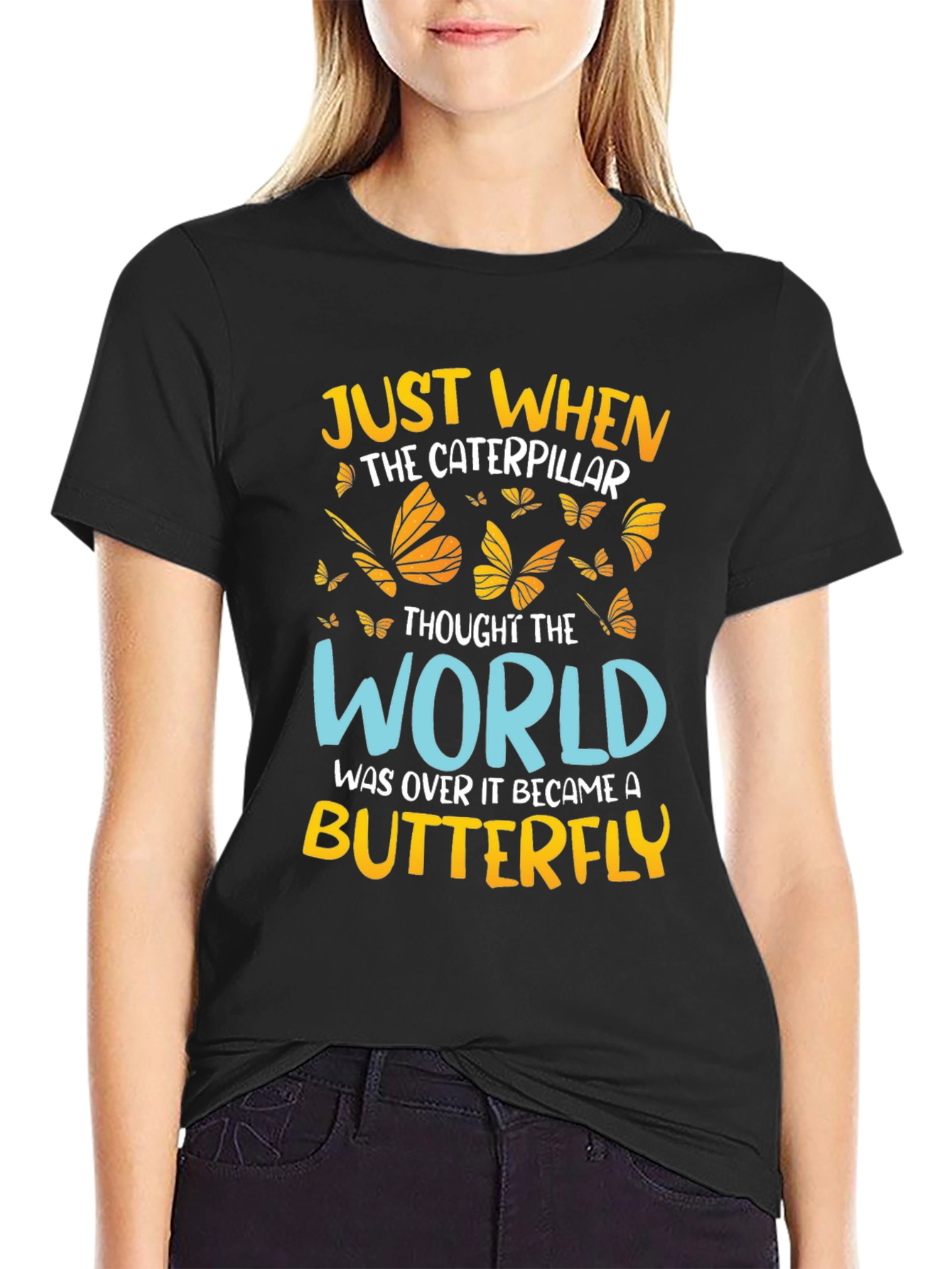 Butterfly Caterpillar Graphic Tee