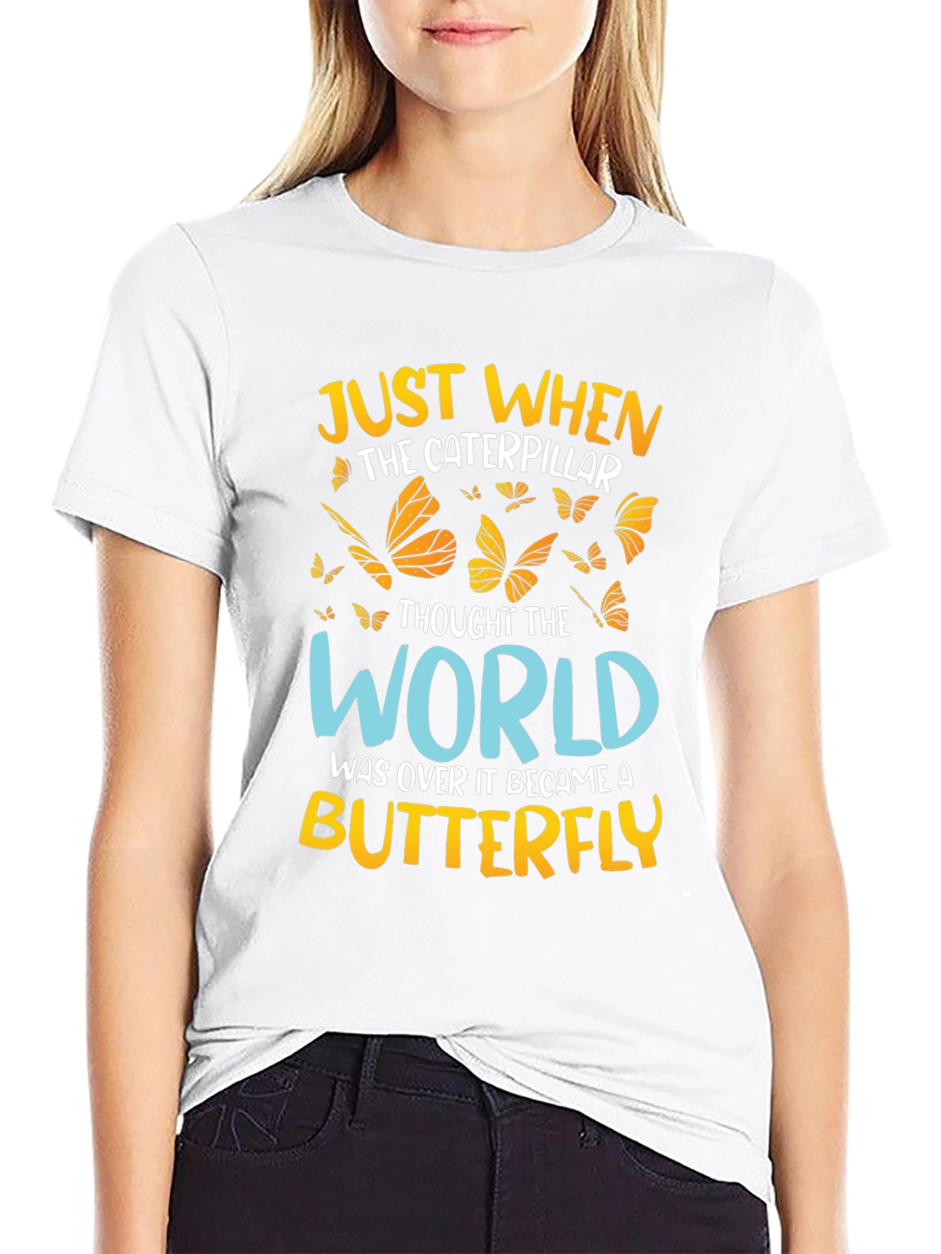 Butterfly Caterpillar Graphic Tee