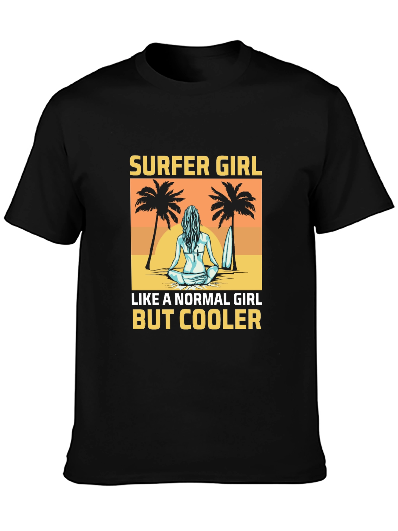 Surfer Girl T-Shirt - Beach Vibes