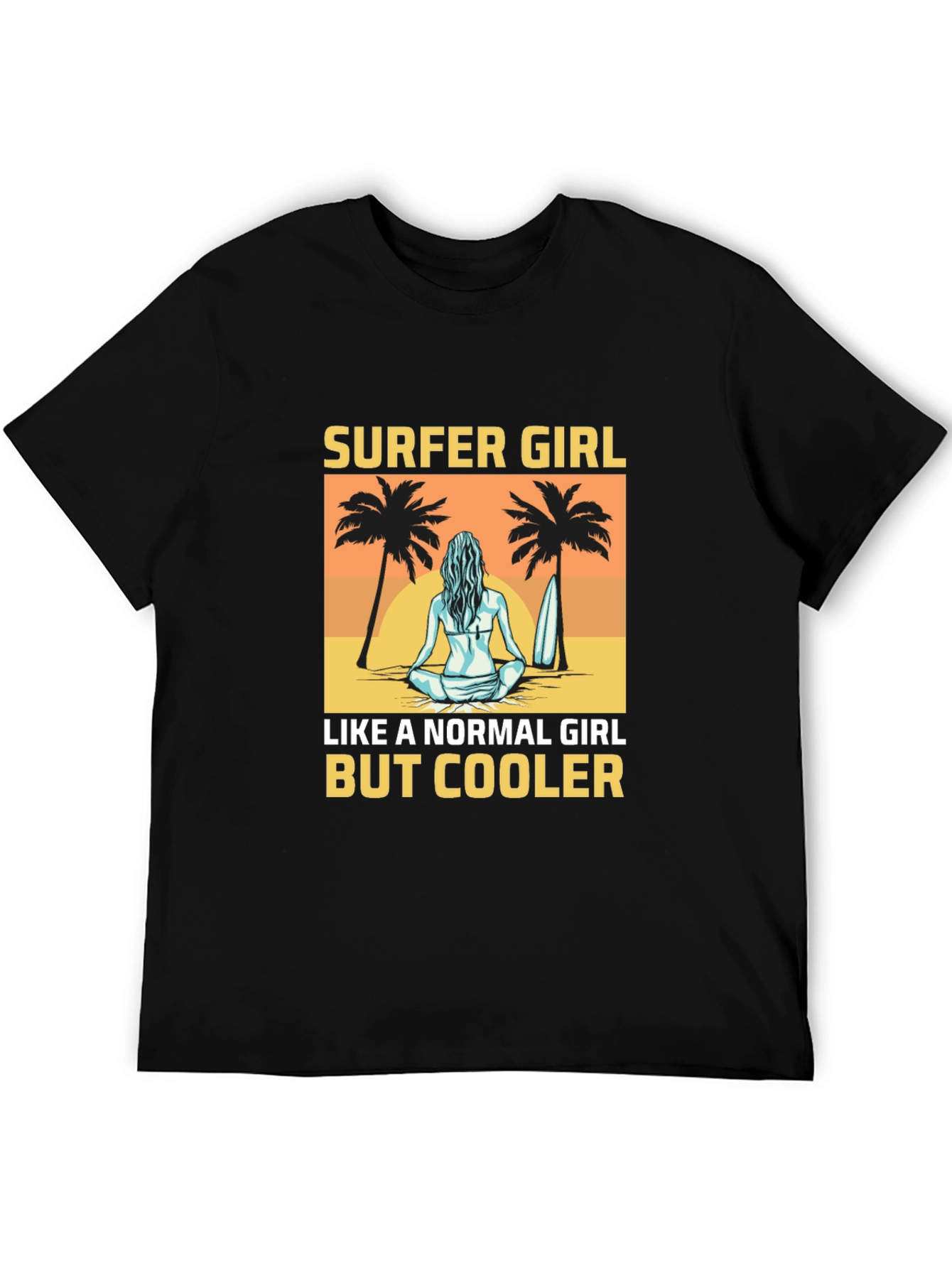 Surfer Girl T-Shirt - Beach Vibes