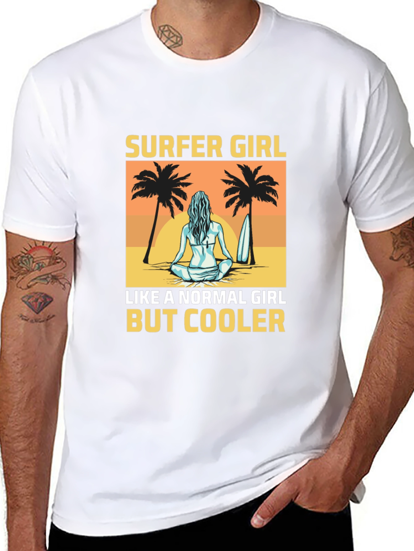 Surfer Girl T-Shirt - Beach Vibes