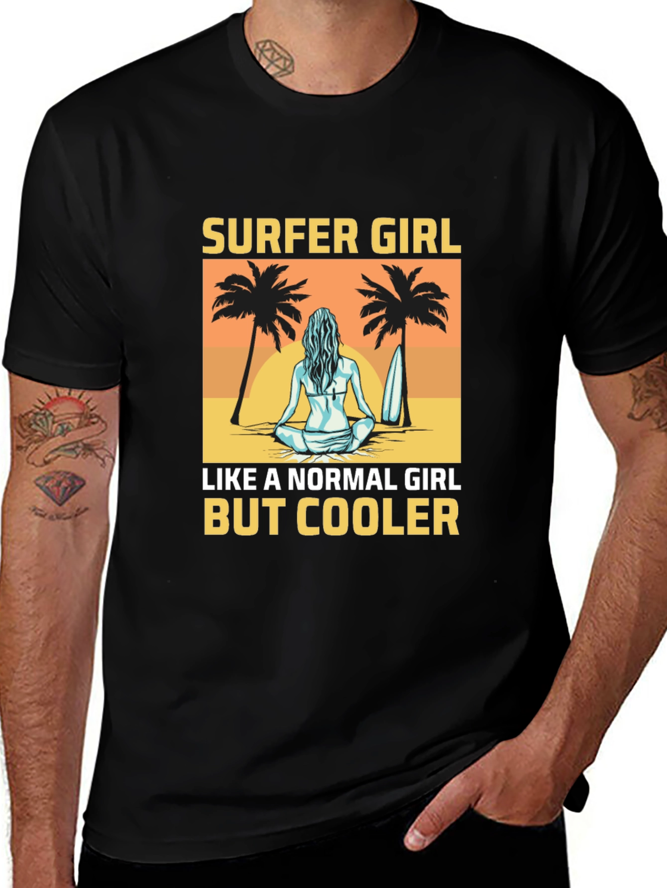 Surfer Girl T-Shirt - Beach Vibes