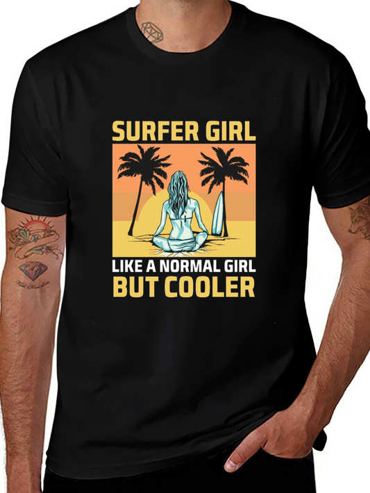 Surfer Girl T-Shirt - Beach Vibes