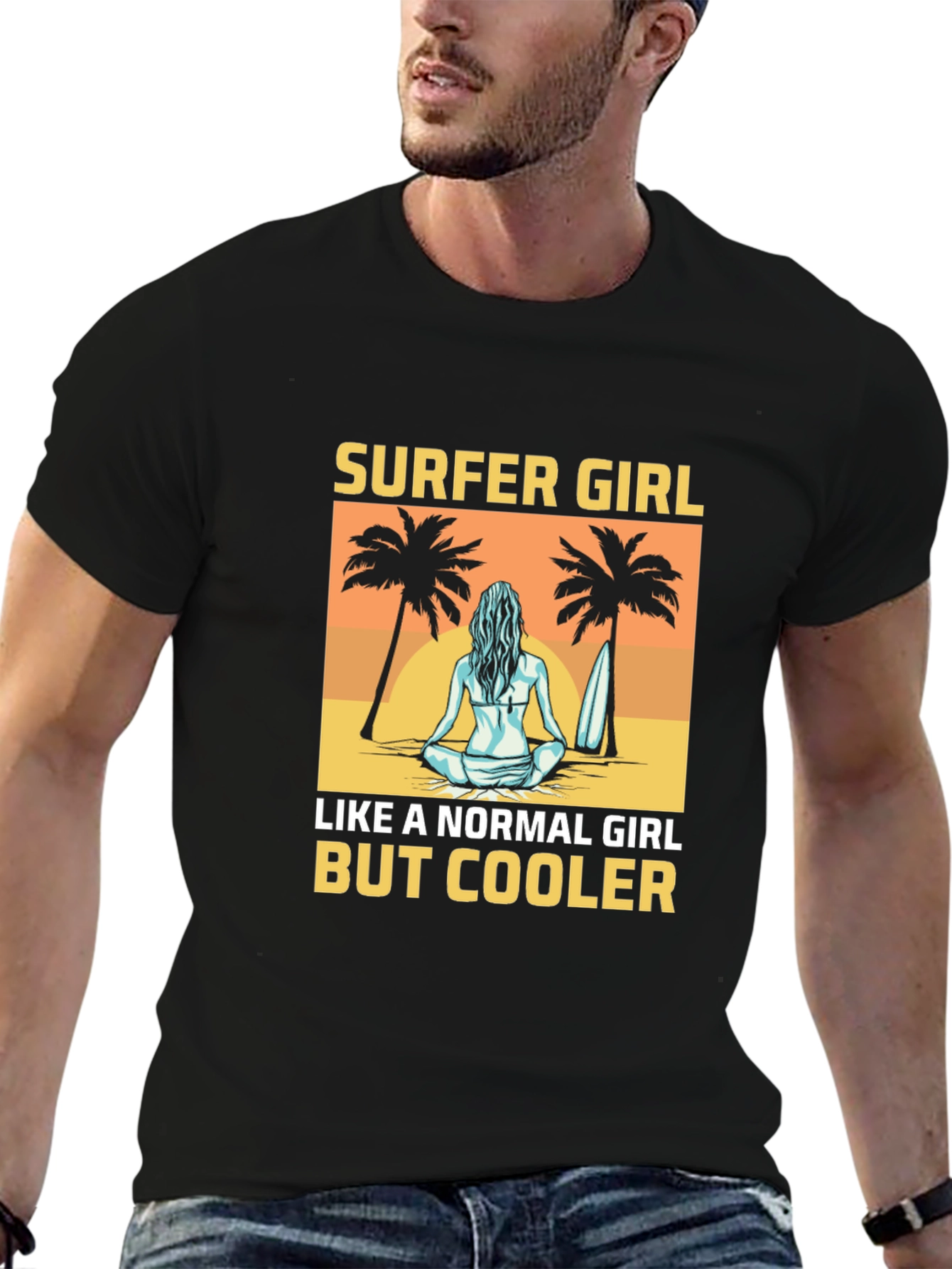 Surfer Girl T-Shirt - Beach Vibes