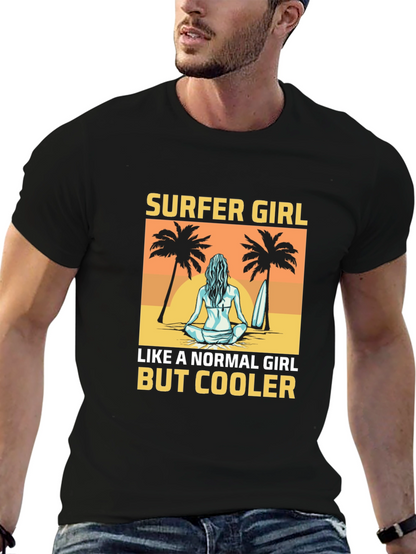 Surfer Girl T-Shirt - Beach Vibes
