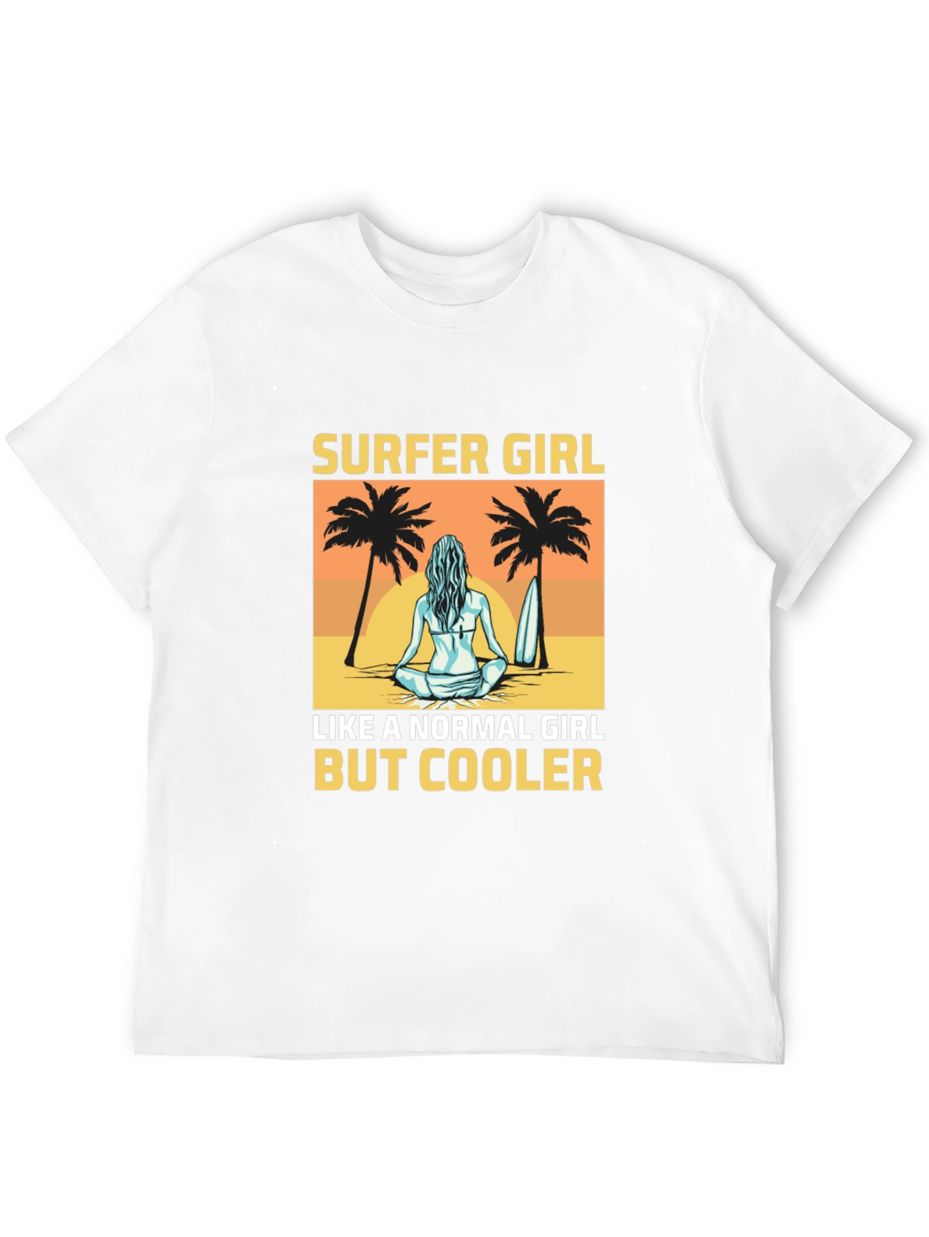 Surfer Girl T-Shirt - Beach Vibes