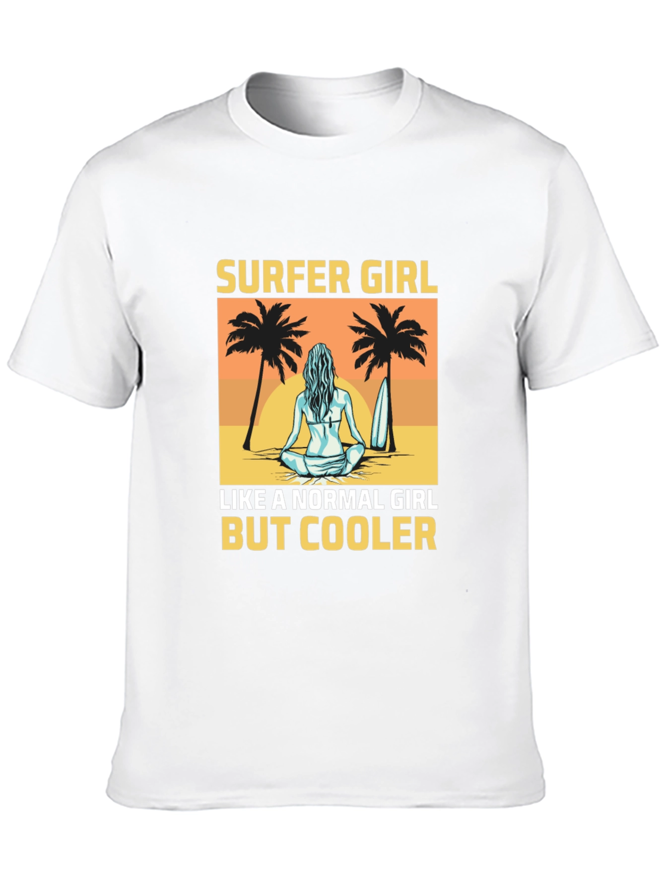Surfer Girl T-Shirt - Beach Vibes