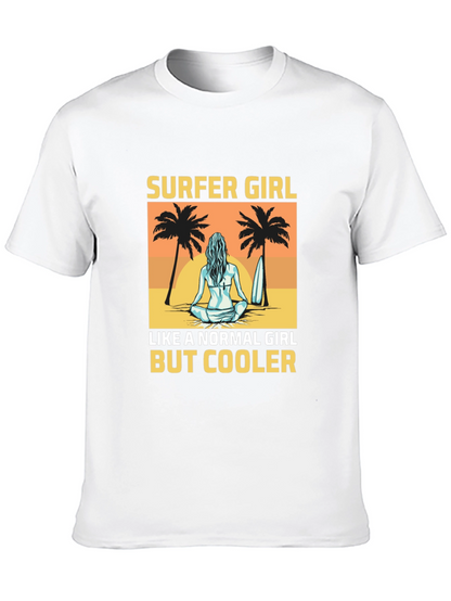 Surfer Girl T-Shirt - Beach Vibes