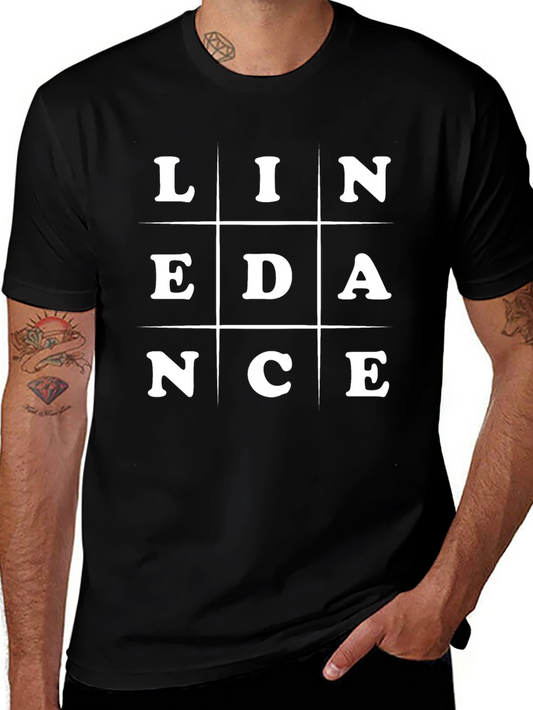 Line Dance Graphic Tee | Unique Puzzle Design | Soft Cotton Shirt