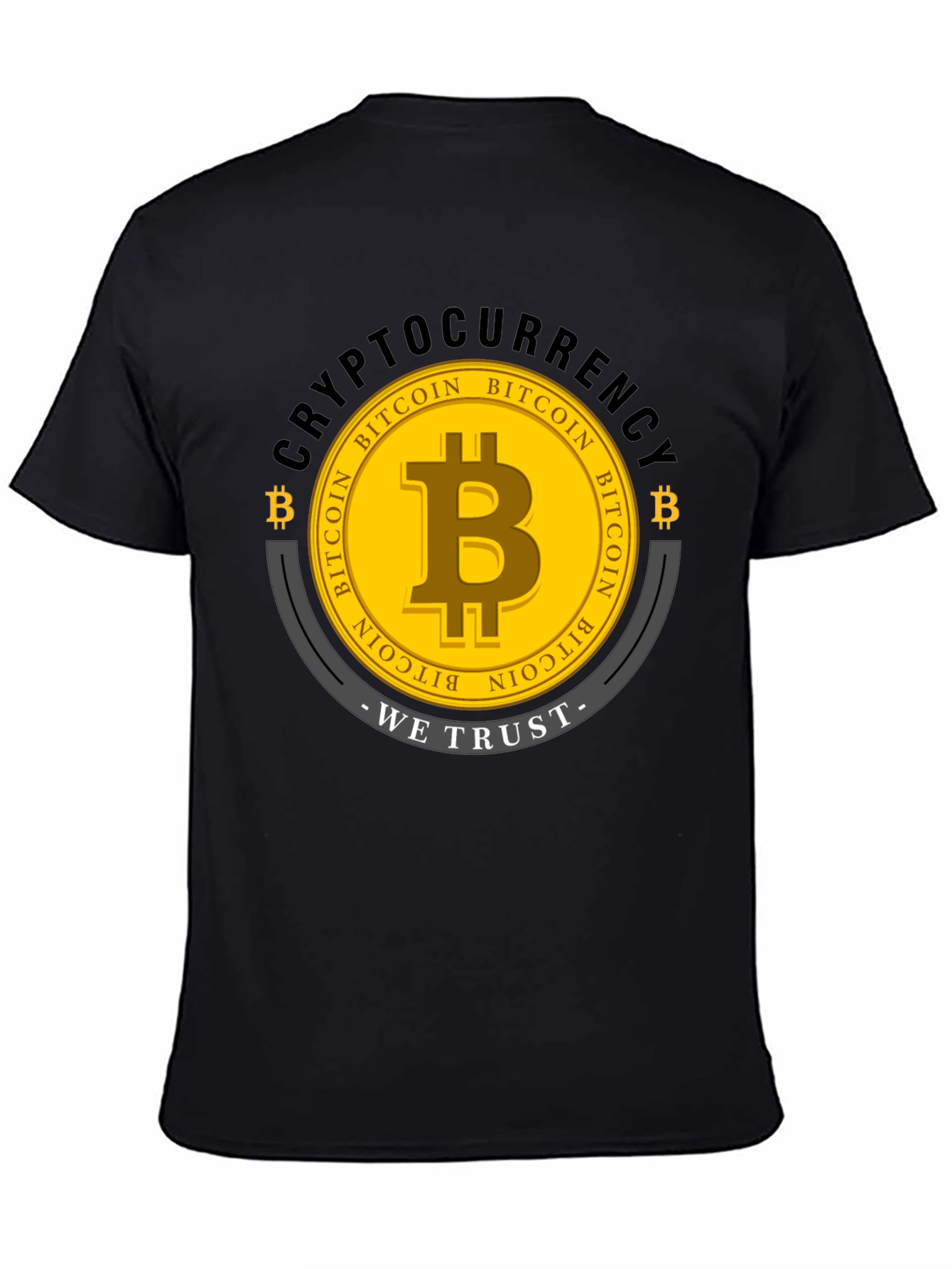 Bitcoin Cryptocurrency Graphic T-Shirt