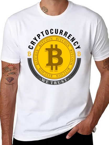 Bitcoin Cryptocurrency Graphic T-Shirt