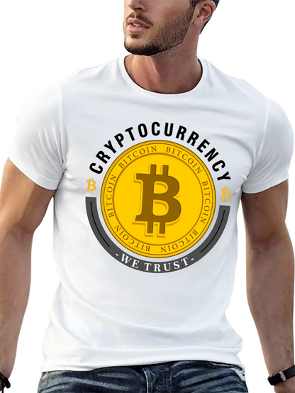 Bitcoin Cryptocurrency Graphic T-Shirt