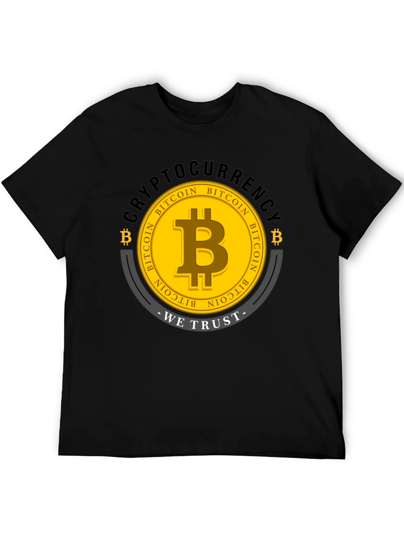 Bitcoin Cryptocurrency Graphic T-Shirt