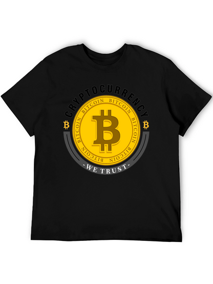 Bitcoin Cryptocurrency Graphic T-Shirt
