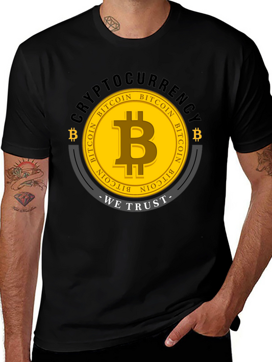 Bitcoin Cryptocurrency Graphic T-Shirt