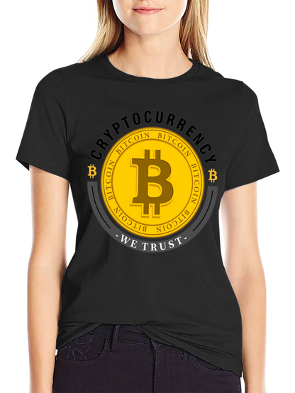 Bitcoin Cryptocurrency Graphic T-Shirt