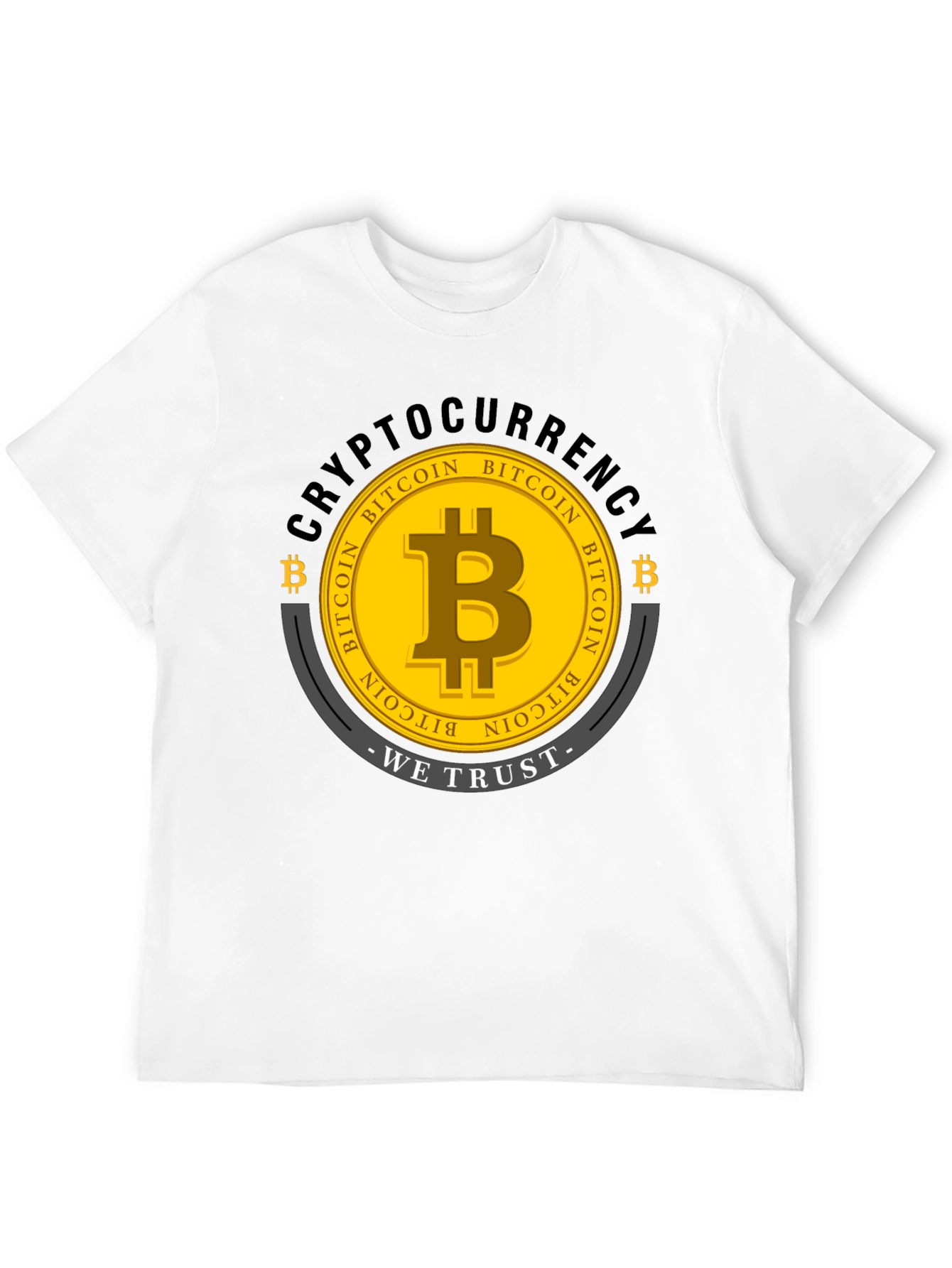 Bitcoin Cryptocurrency Graphic T-Shirt