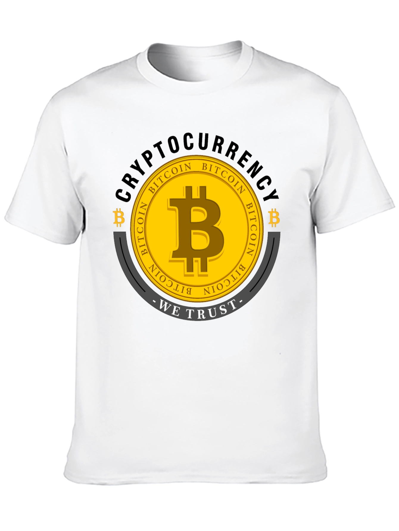 Bitcoin Cryptocurrency Graphic T-Shirt