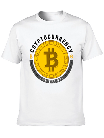 Bitcoin Cryptocurrency Graphic T-Shirt