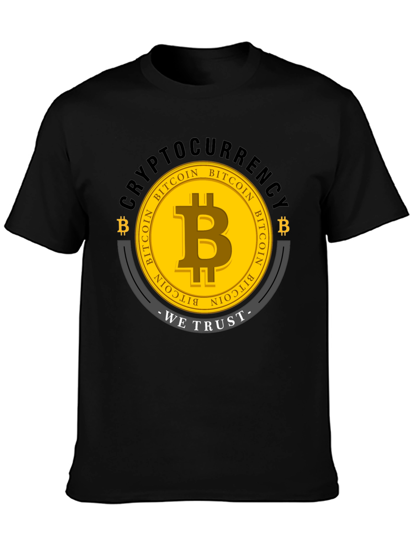 Bitcoin Cryptocurrency Graphic T-Shirt