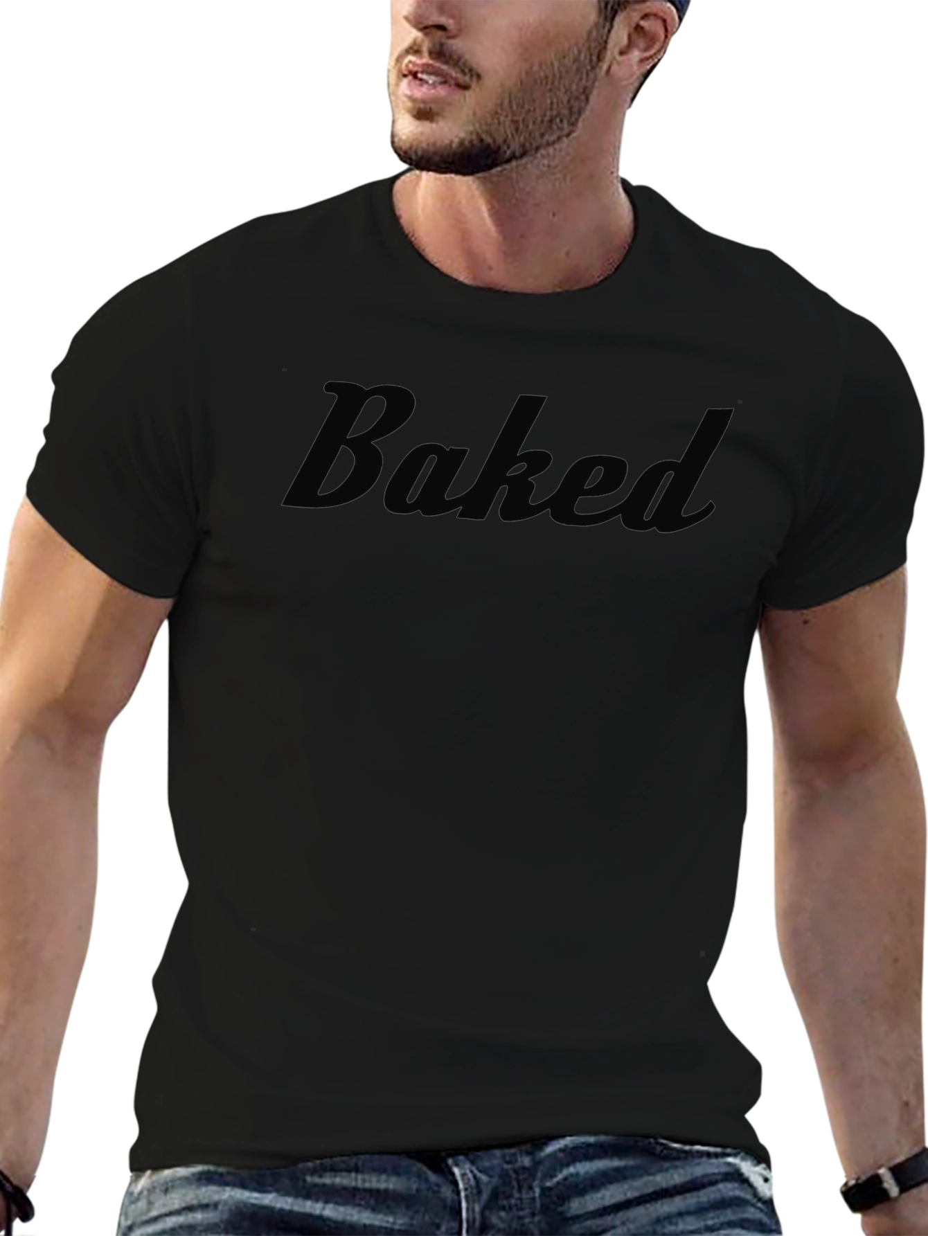 Baked Graphic Tee - Mens Casual Shirt