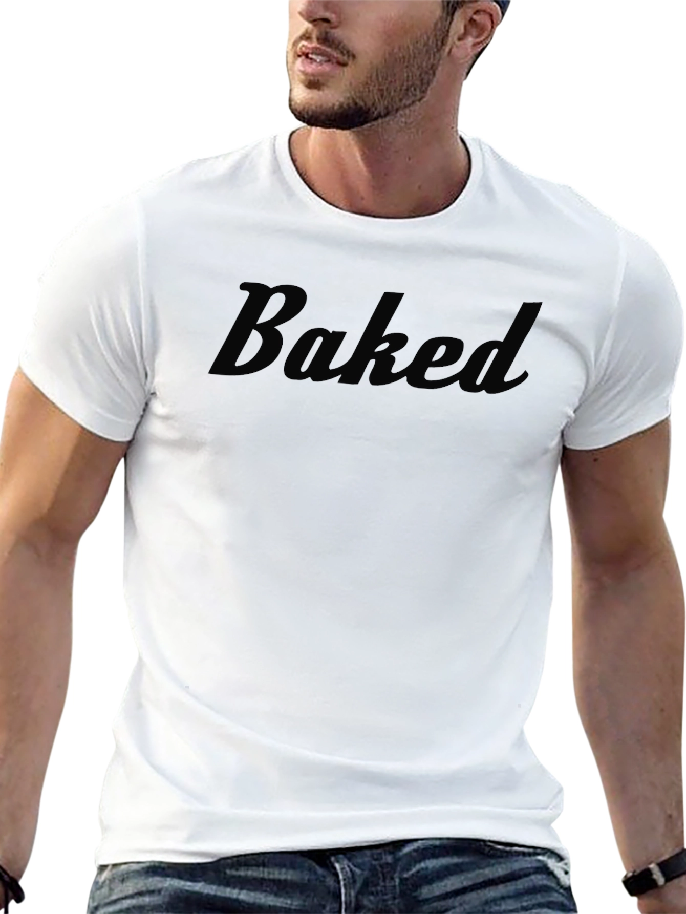Baked Graphic Tee - Mens Casual Shirt