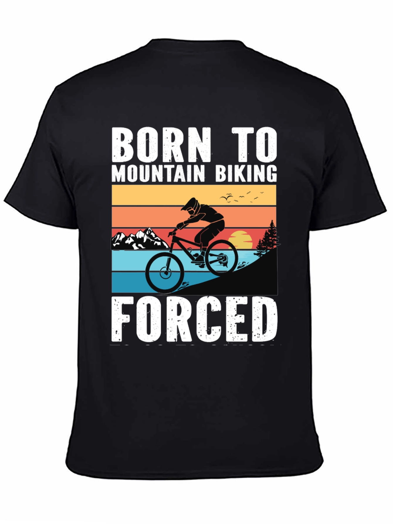 Born to Mountain Bike Graphic Tee