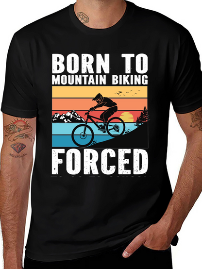 Born to Mountain Bike Graphic Tee