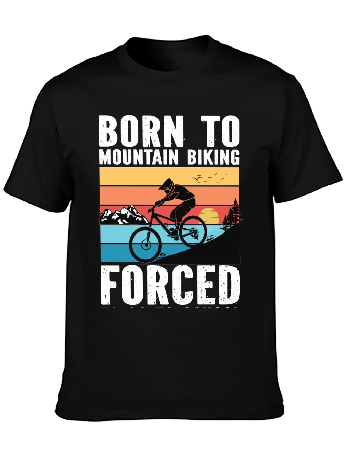 Born to Mountain Bike Graphic Tee