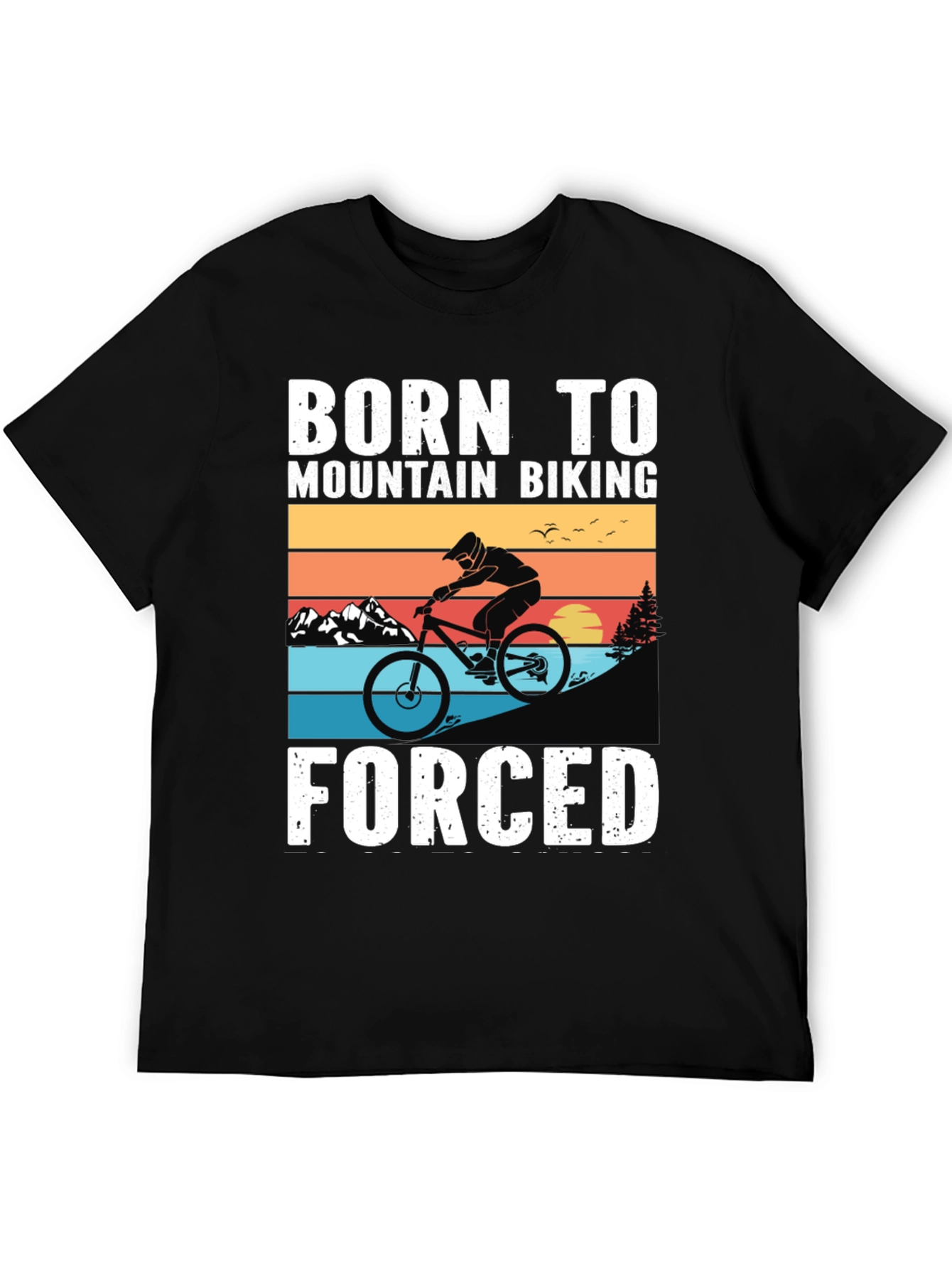 Born to Mountain Bike Graphic Tee