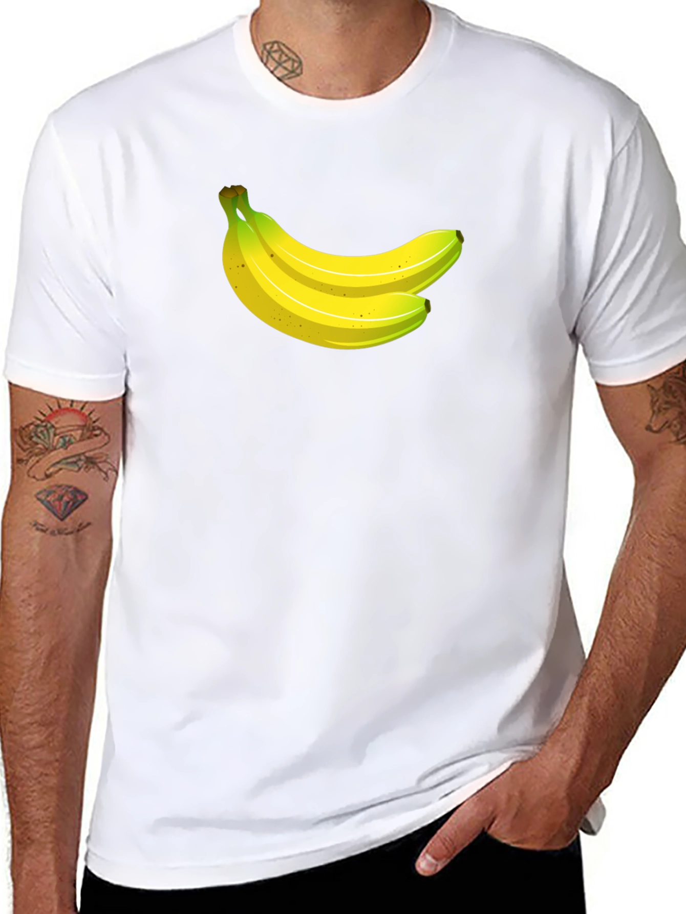 Banana Graphic Black T-Shirt
