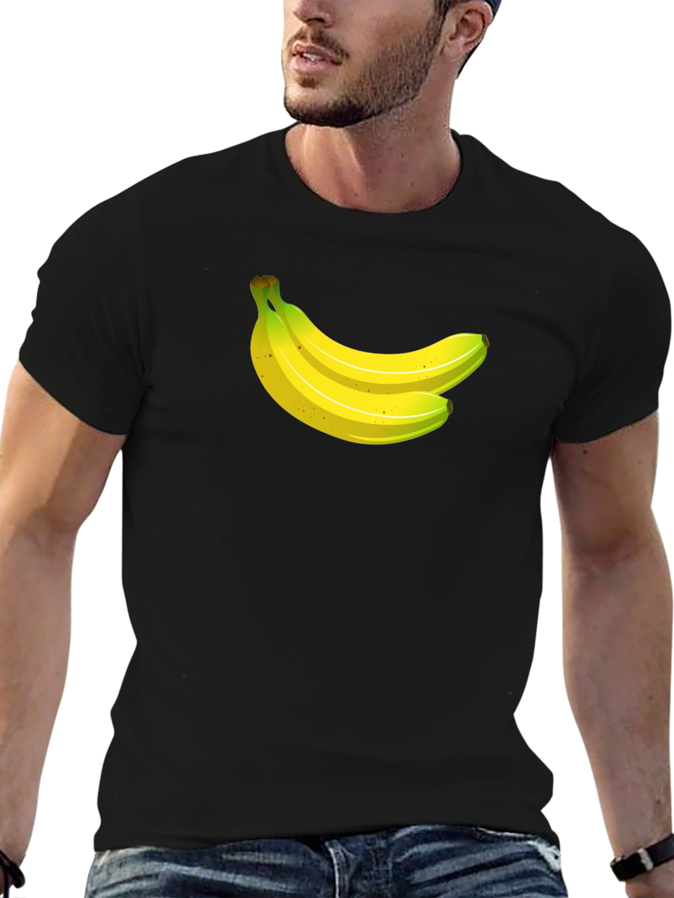 Banana Graphic Black T-Shirt