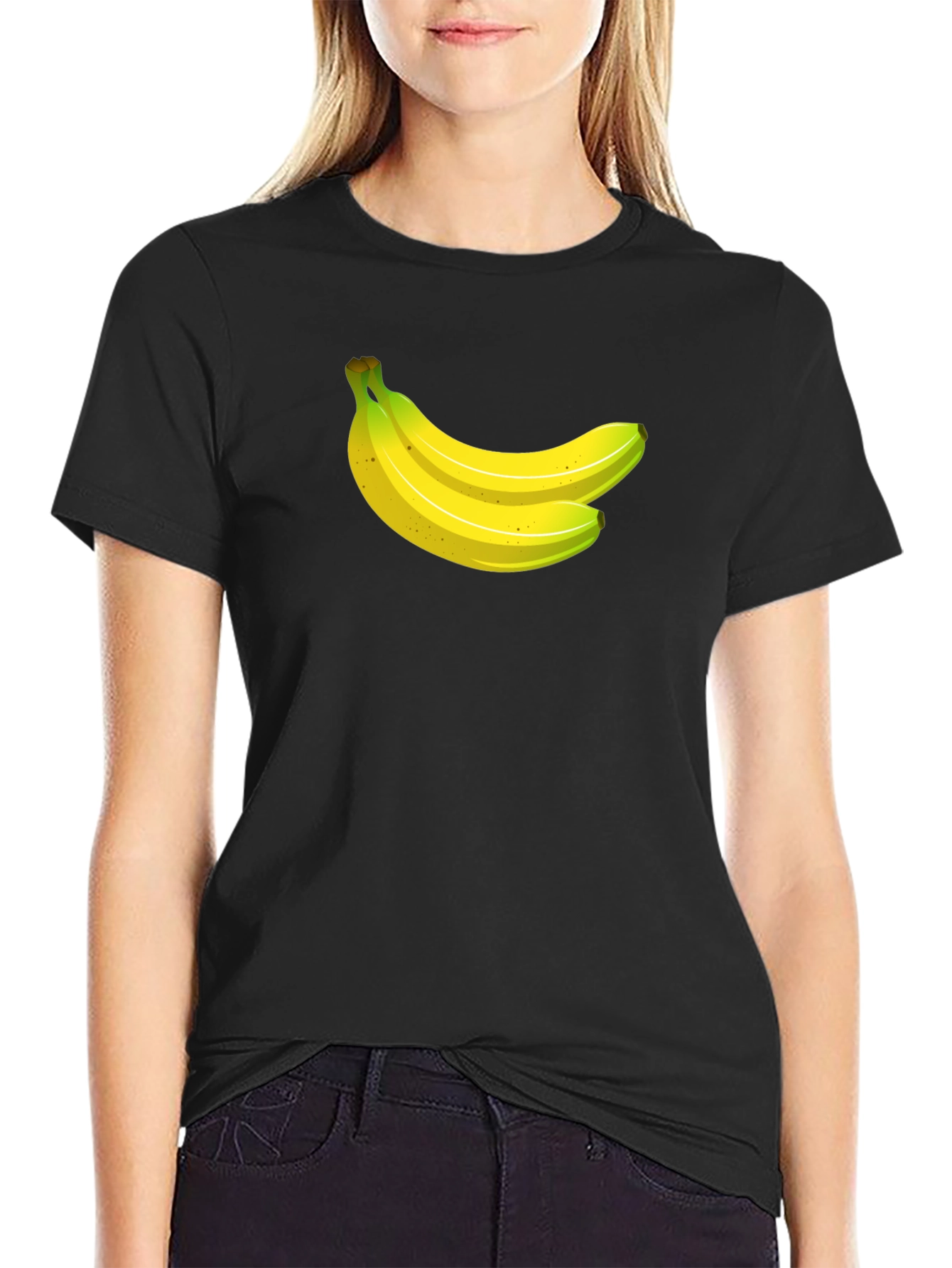 Banana Graphic Black T-Shirt