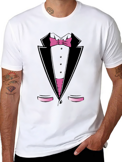 Tuxedo Print T-Shirt - Funny Dress Up Tee