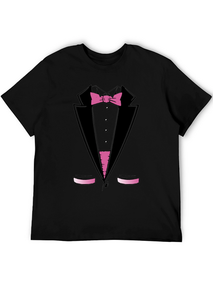 Tuxedo Print T-Shirt - Funny Dress Up Tee