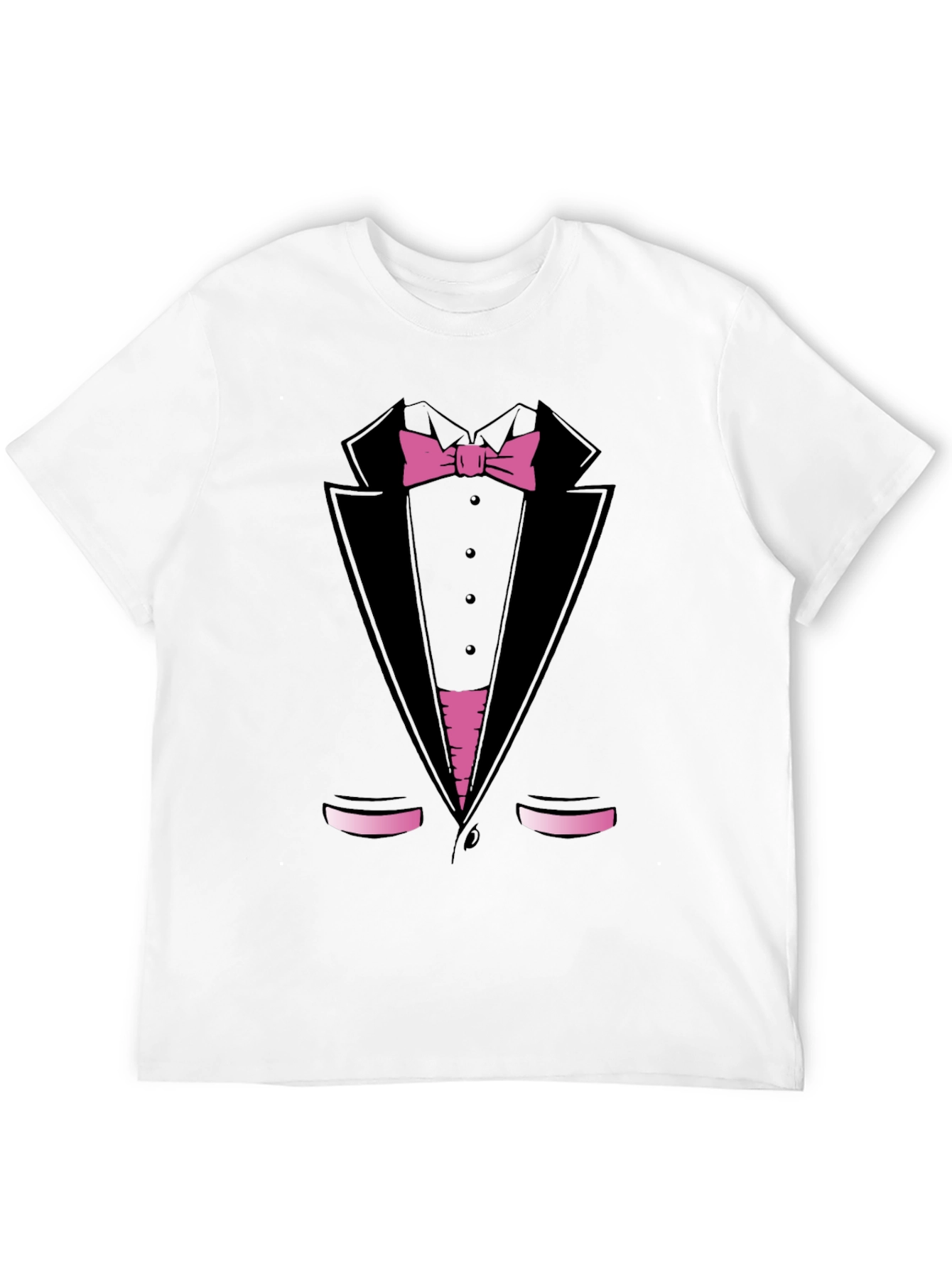 Tuxedo Print T-Shirt - Funny Dress Up Tee