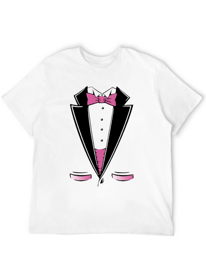 Tuxedo Print T-Shirt - Funny Dress Up Tee