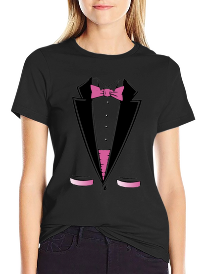 Tuxedo Print T-Shirt - Funny Dress Up Tee