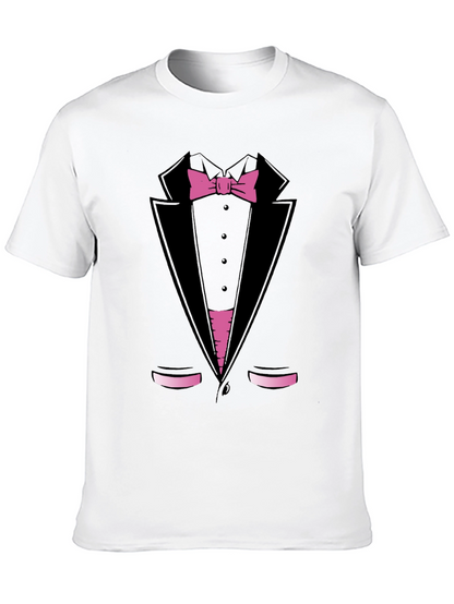 Tuxedo Print T-Shirt - Funny Dress Up Tee