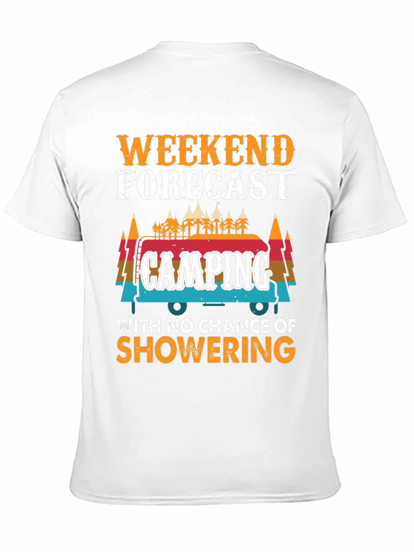 Weekend Forecast Camping Graphic Tee
