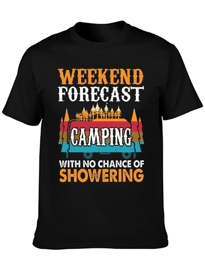 Weekend Forecast Camping Graphic Tee