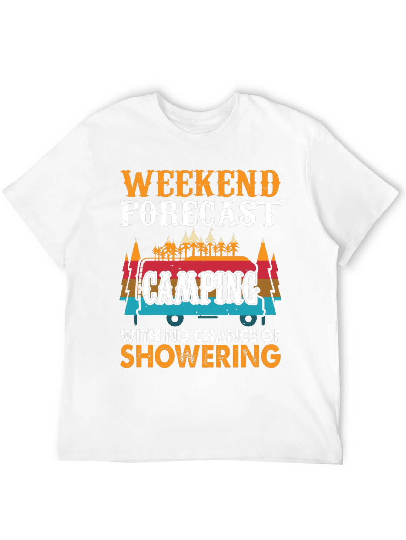 Weekend Forecast Camping Graphic Tee