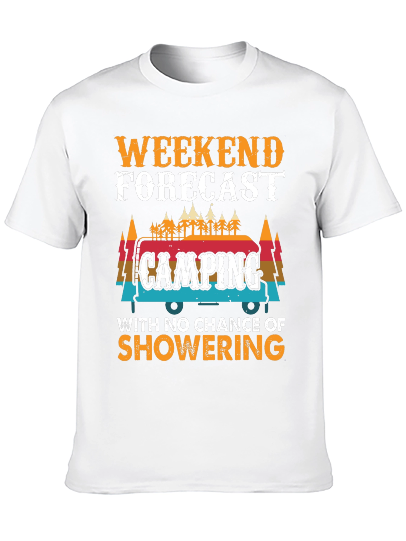 Weekend Forecast Camping Graphic Tee