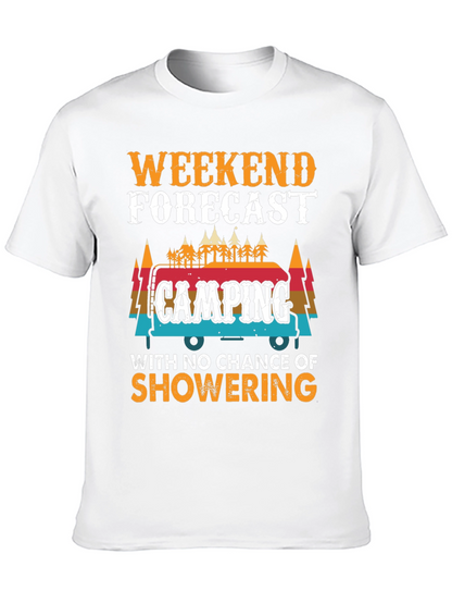 Weekend Forecast Camping Graphic Tee