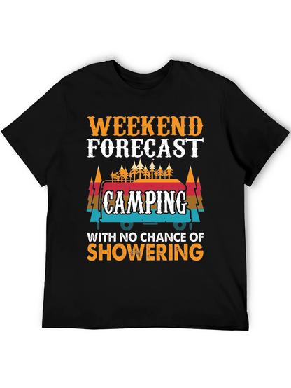 Weekend Forecast Camping Graphic Tee