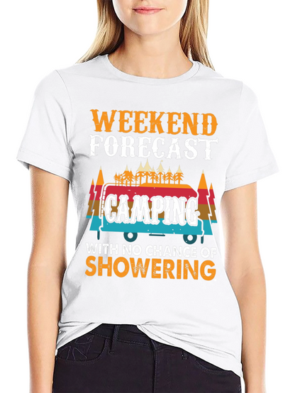 Weekend Forecast Camping Graphic Tee