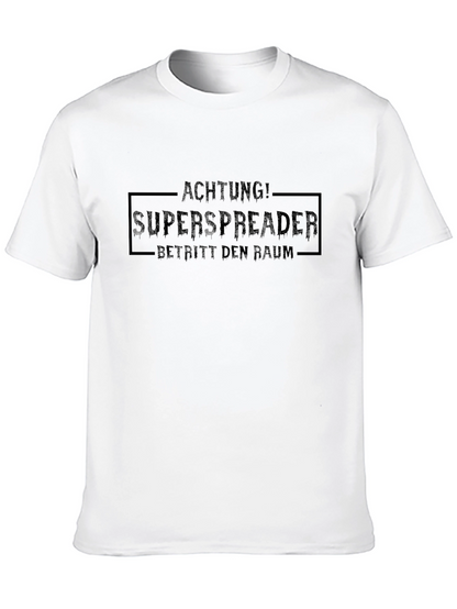 Achtung! Superspreader T-Shirt - Black Crew Neck